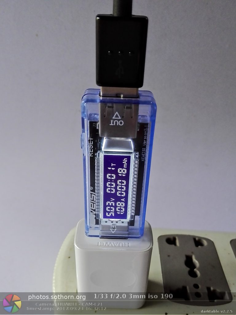 ทดสอบสายชาร์จ USB ด้วย USB USB Tester