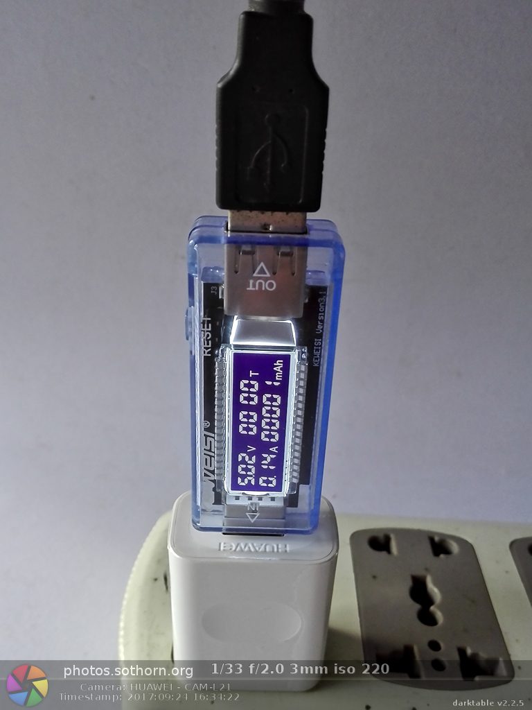 ทดสอบสายชาร์จ USB ด้วย USB USB Tester