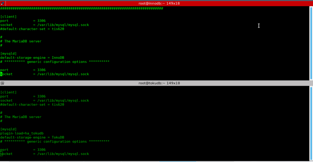 ทดสอบความเร็ว InnoDB VS. TokuDB บน MariaDB 5.5