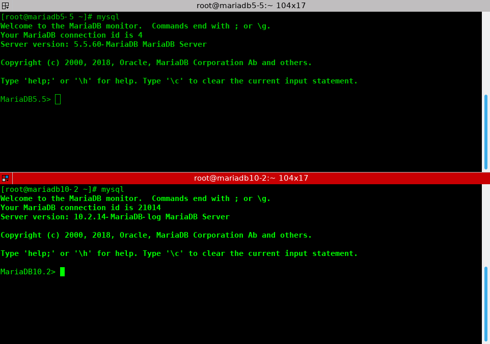 ดวลกันอีกสักครั้ง MariaDB 5.5.60 กับ MariaDB 10.2.14