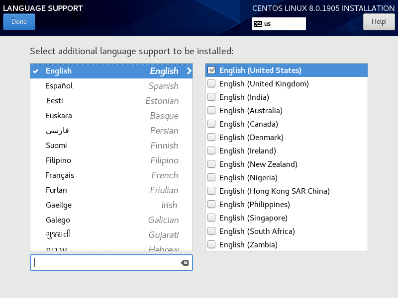 การติดตั้ง CentOS 8