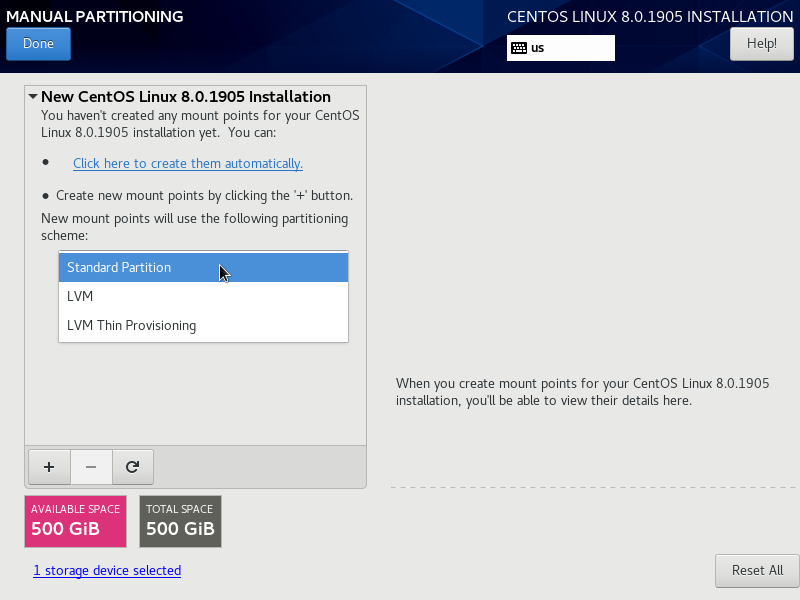 การติดตั้ง CentOS 8