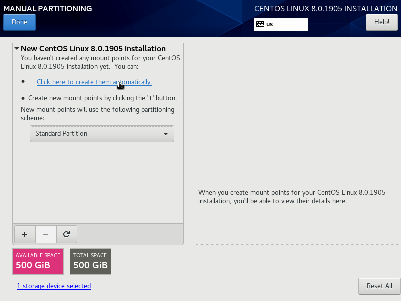 การติดตั้ง CentOS 8