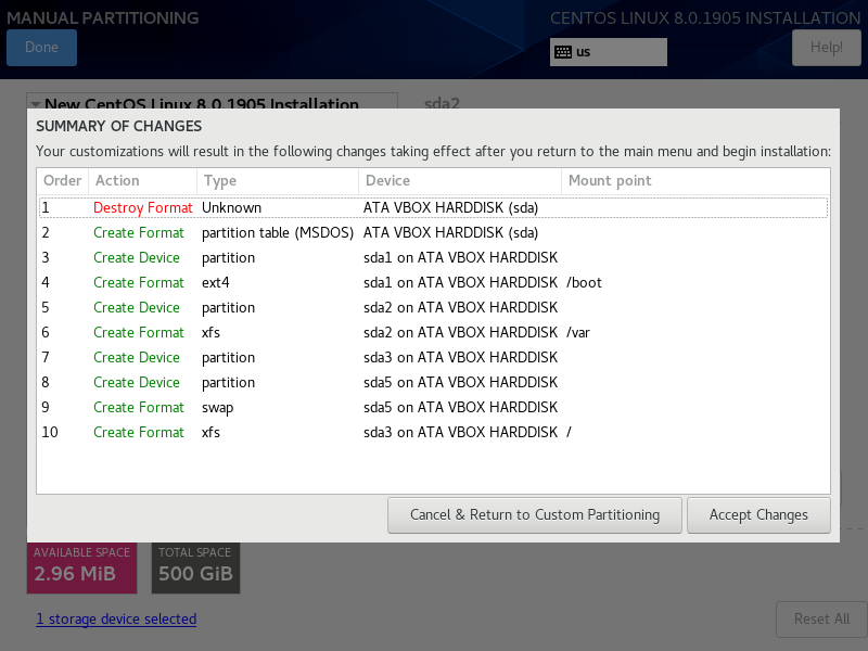 การติดตั้ง CentOS 8