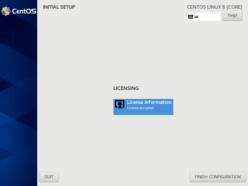 การติดตั้ง CentOS 8