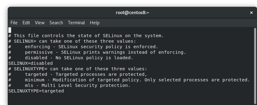 สิ่งที่ควรทำหลังจากติดตั้ง CentOS 8 SELinux
