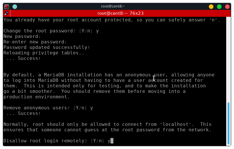 mysql_secure_installation