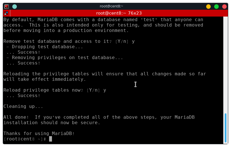 mysql_secure_installation