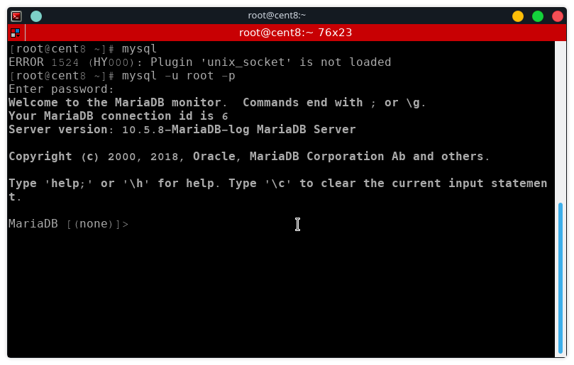 MariaDB 10.5 Authentication Plugin - Unix Socket