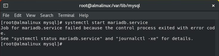 MariaDB สตาร์ทไม่ขึ้นควรทำอย่างไร